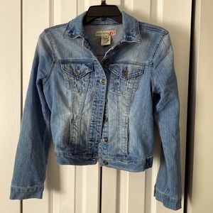 Denim crop jacket